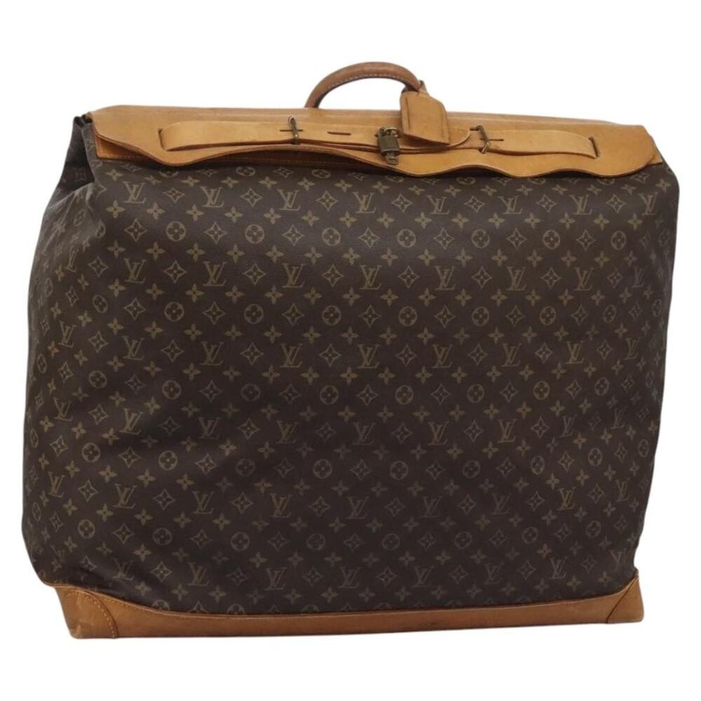 Louis Vuitton Monogram Steamer Bag Boston Bag Brown